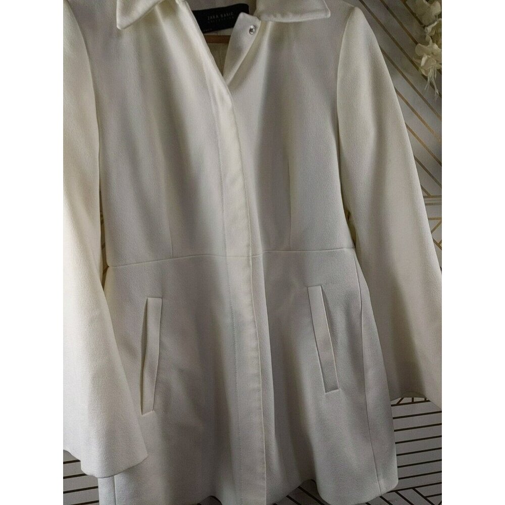 Zara Basic Collection Women's Snap Button Flare S… - image 4